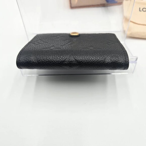 Louis Vuitton Wallet Coin Case Monogram Empreinte Porte Monnaie Rosari Noir - Picture 5 of 16